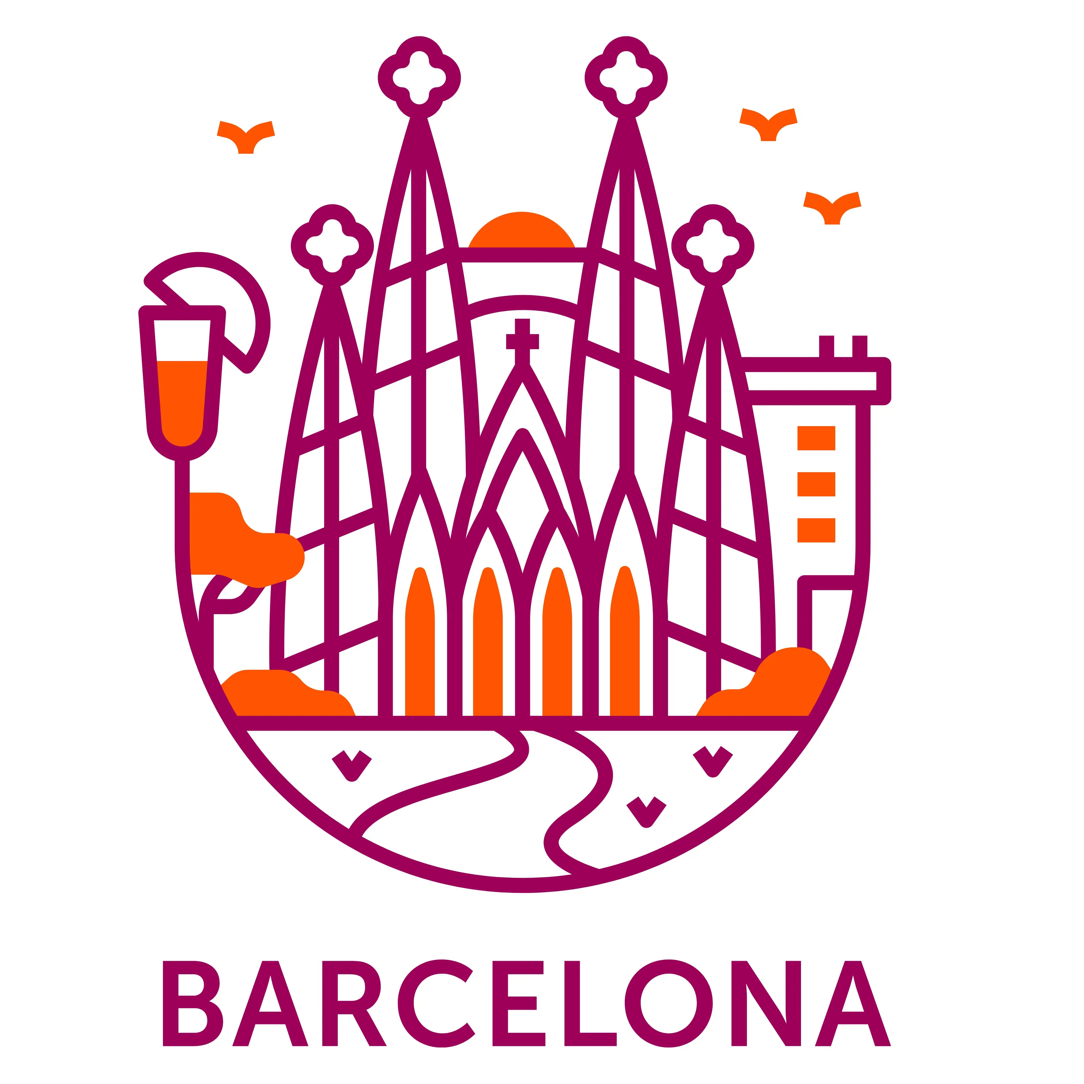 Barcelona — Fichier broderie à télécharger | Compatible BERNINA BERNINA ADDICT
