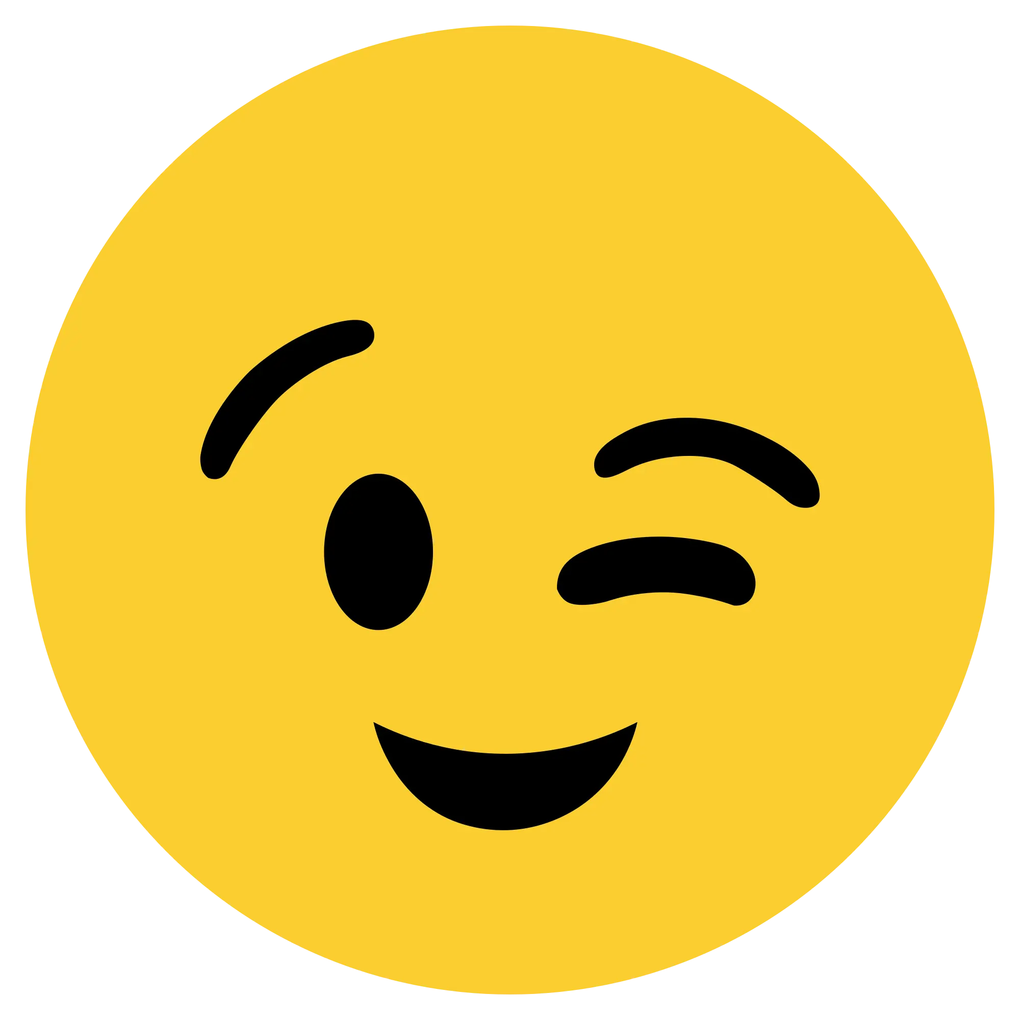 Emoji clin d'oeil — Fichier broderie à télécharger | Compatible BERNINA BERNINA ADDICT