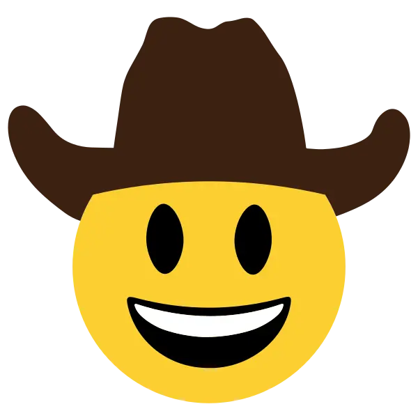 Emoji cowboy — Fichier broderie à télécharger | Compatible BERNINA BERNINA ADDICT