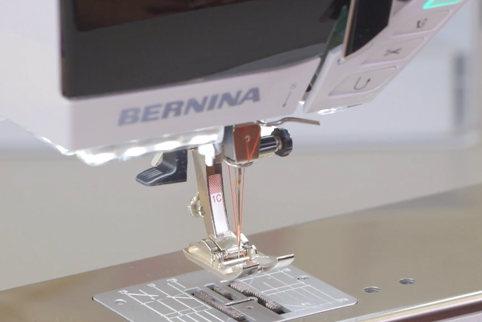 Interface BERNINA 570 QE – paramètres BSR pour quilting mouvement libre