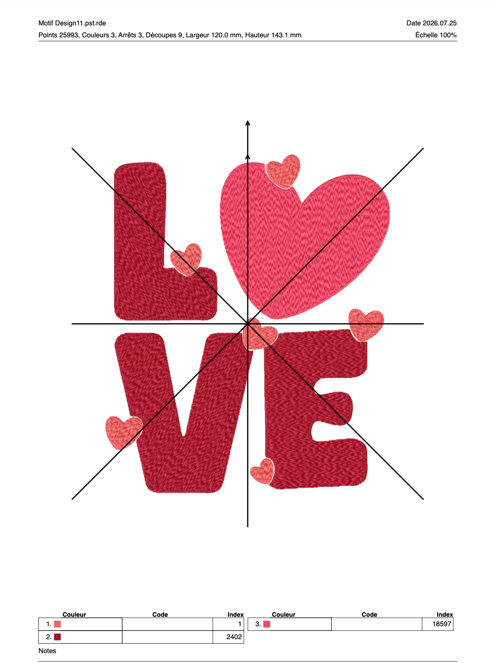 Saint Valentin 11 — Fichier broderie à télécharger | Compatible BERNINA