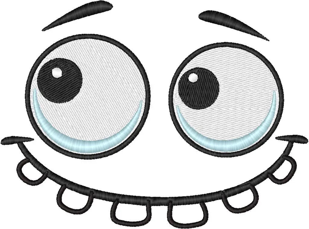 Visage sourire — Fichier broderie à télécharger | Compatible BERNINA BERNINA ADDICT