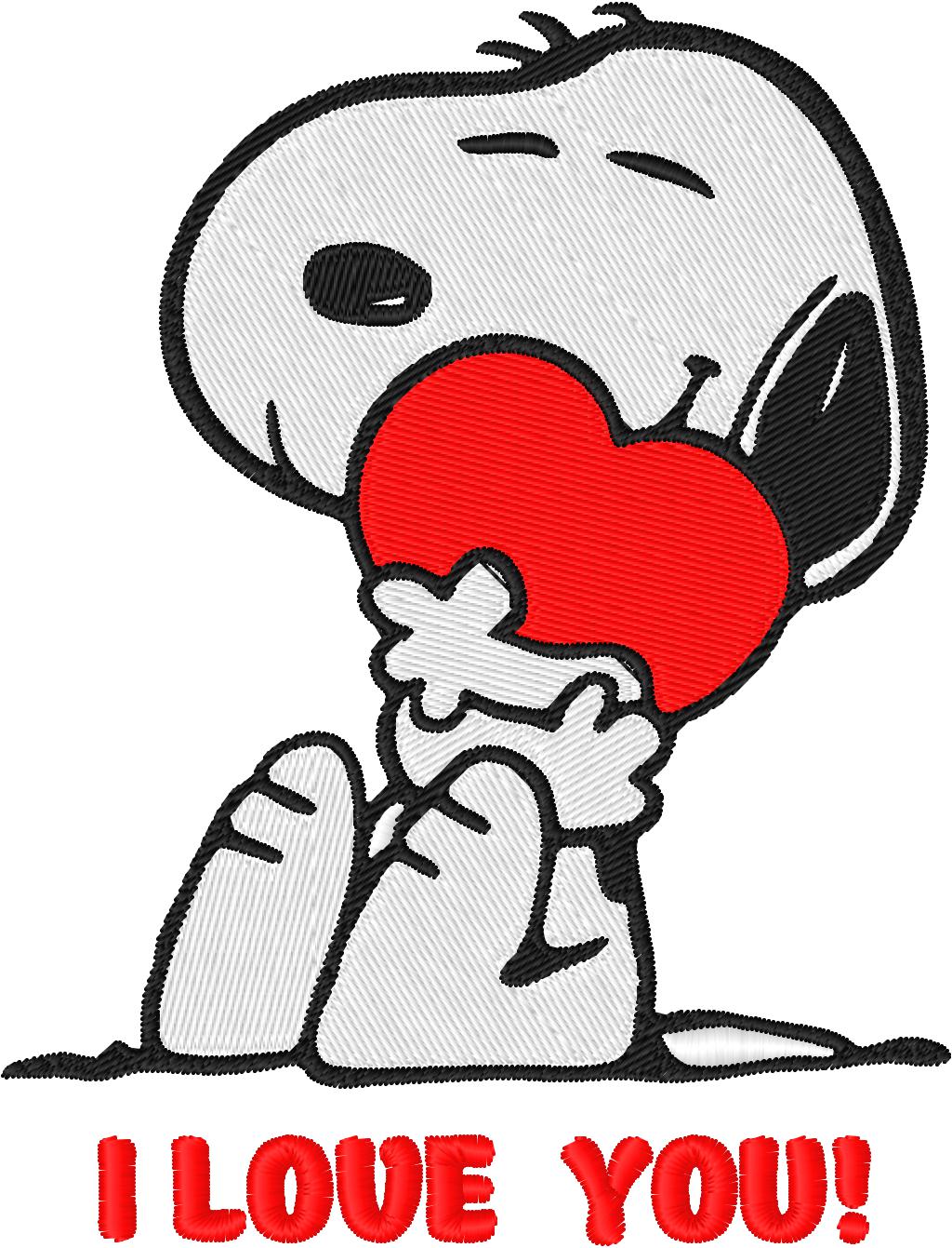 Snoopy 2 — Fichier broderie à télécharger | Compatible BERNINA