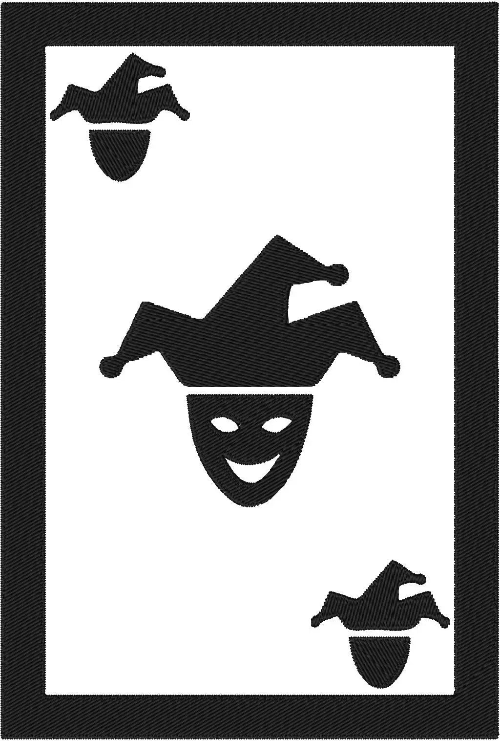 Carte Joker — Fichier broderie à télécharger | Compatible BERNINA BERNINA ADDICT
