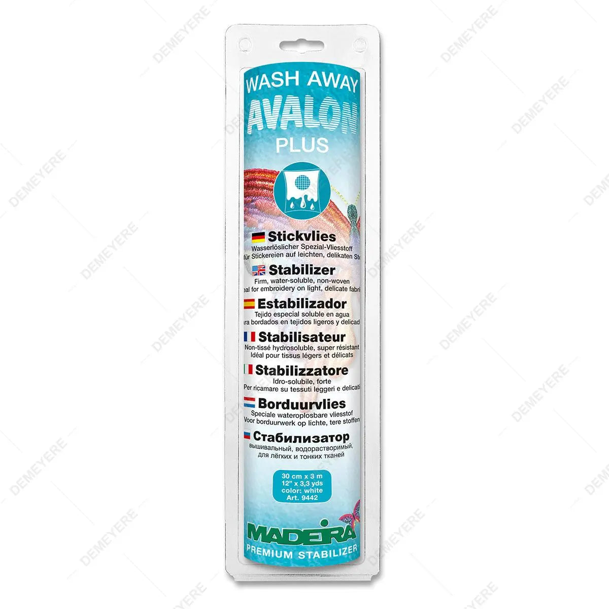 Stabilisateur MADEIRA Hydroluble Avalon Plus - 30cm x 3m BERNINA ADDICT