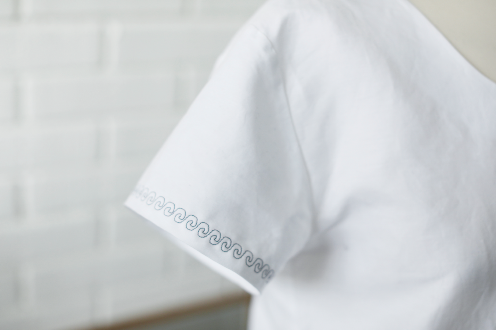 Broderie marine réalisée avec la BERNINA 500 – motifs marins précis