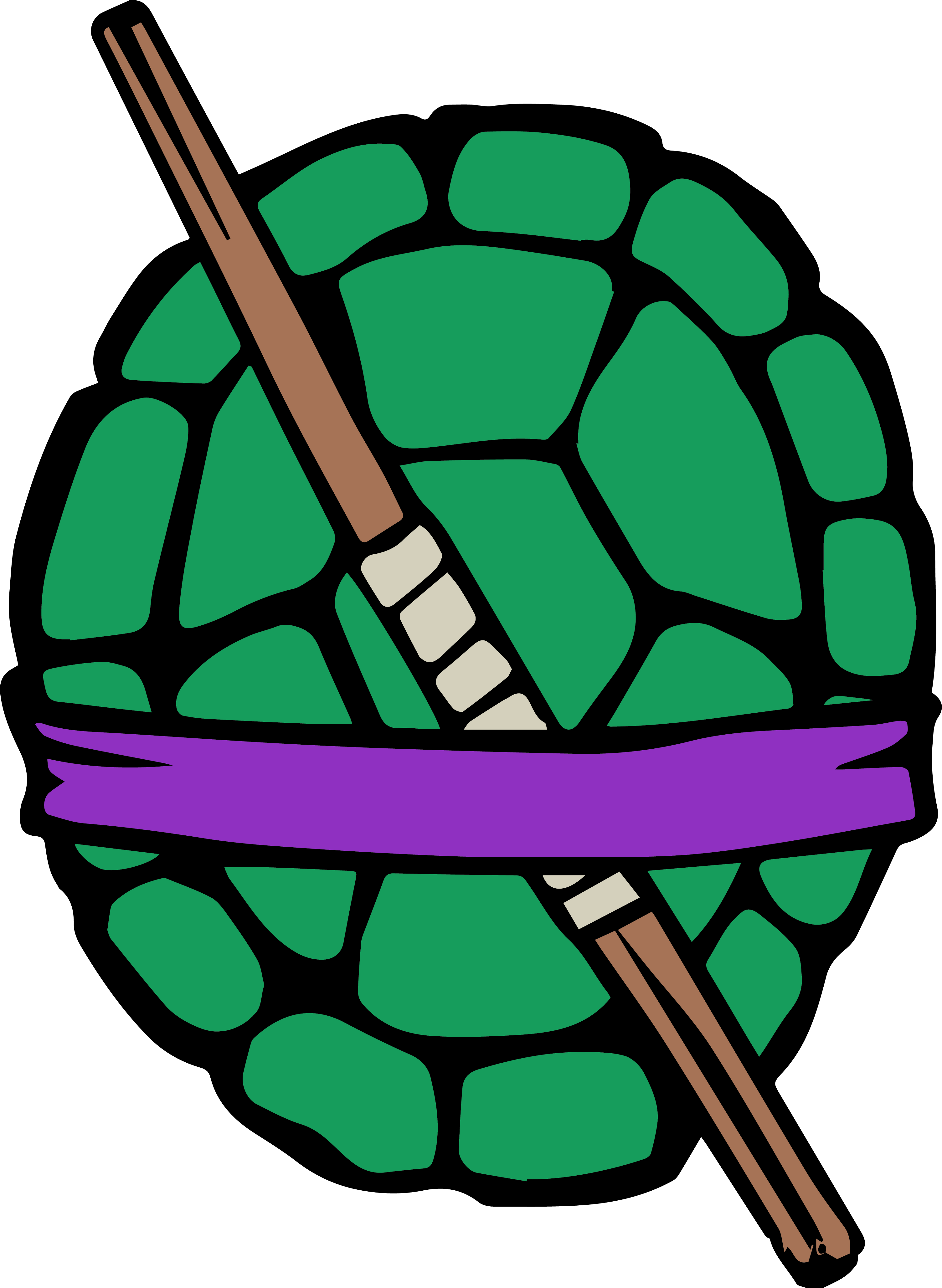 Tortue Ninja 22 — Fichier broderie à télécharger | Compatible BERNINA BERNINA ADDICT