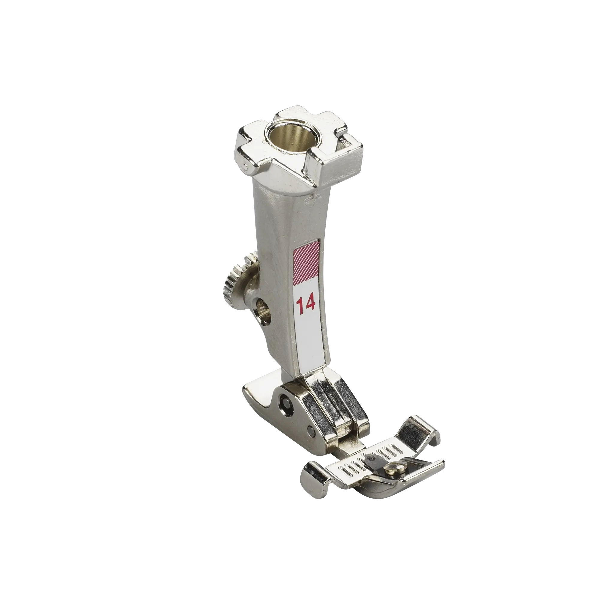 Pied pour fermeture à glissière avec guide #14 – accessoire pour machine à coudre Bernina