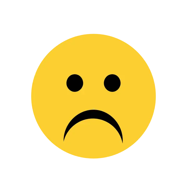 Emoji triste — Fichier broderie à télécharger | Compatible BERNINA BERNINA ADDICT