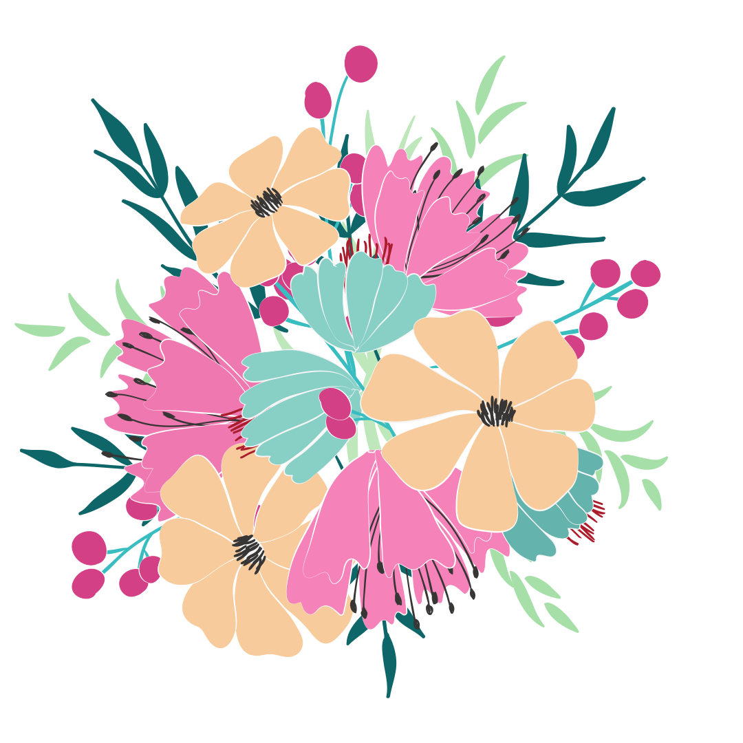 Fleurs — Fichier broderie à télécharger | Compatible BERNINA BERNINA ADDICT