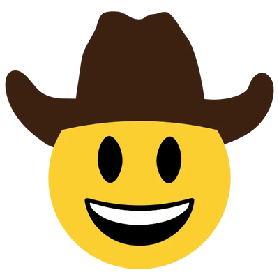 Emoji cowboy — Fichier broderie à télécharger | Compatible BERNINA BERNINA ADDICT