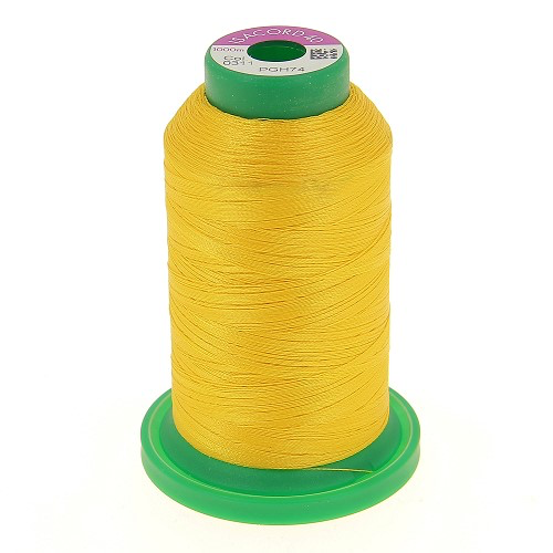 Fil à broder Isacord 40 Jaune n°0311 – 1000 m | Bernina Addict