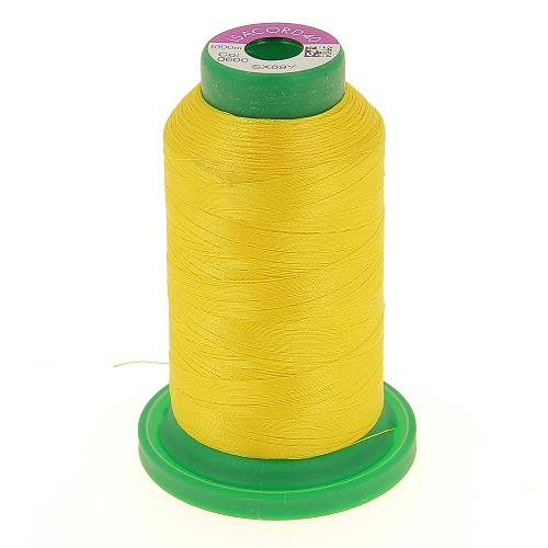 Fil à broder Isacord 40 Jaune canari n°0600 – 1000 m | Bernina Addict