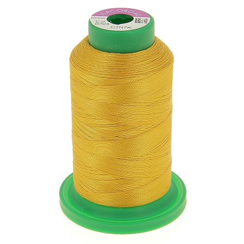Fil à broder Isacord 40 Jaune foncé n°0704 – 1000 m | Bernina Addict