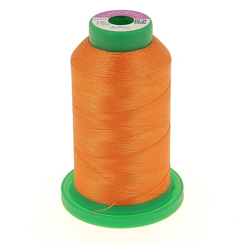Fil à broder Isacord 40 Orange foncé n°1102 – 1000 m | Bernina Addict