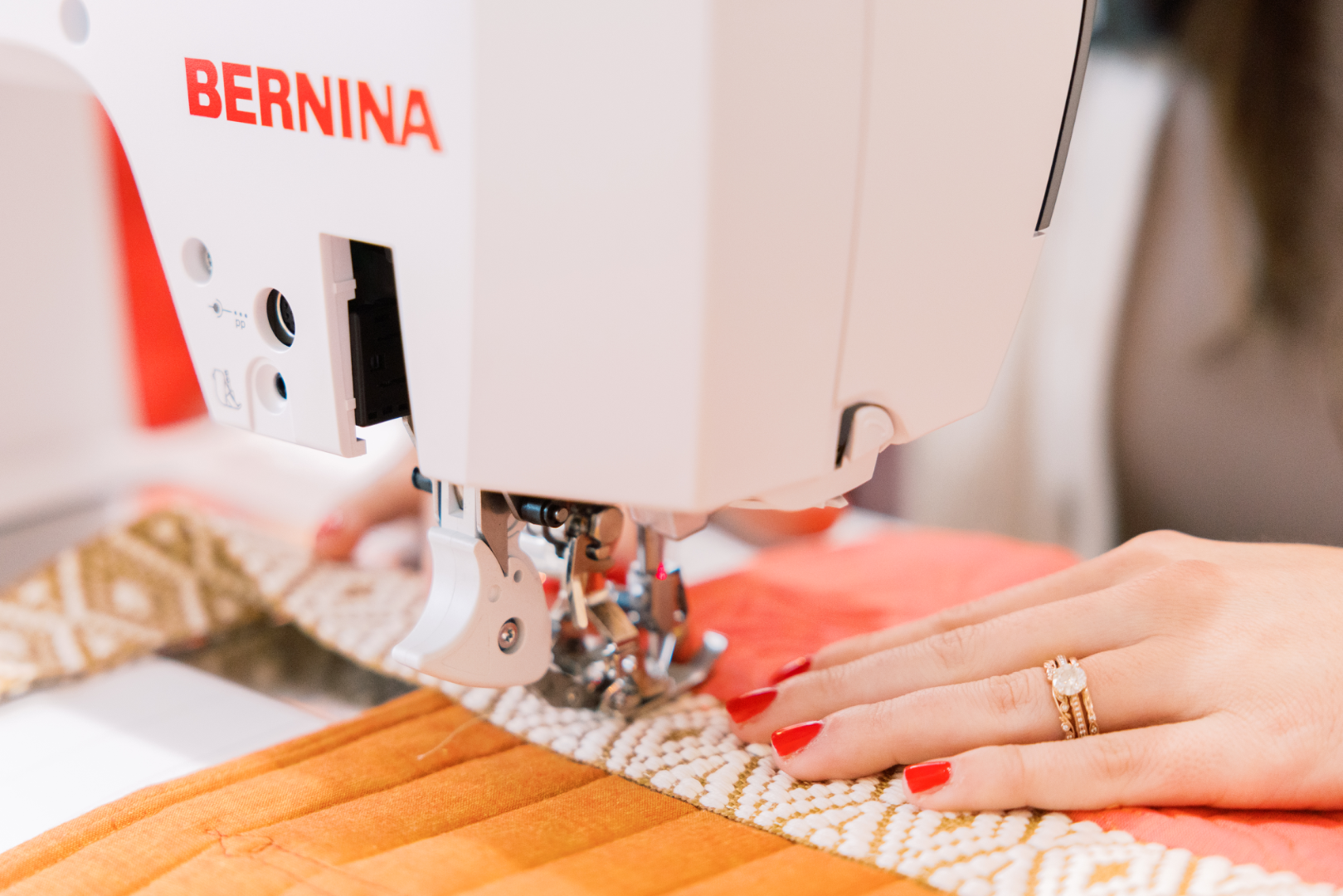 BERNINA 770 QE PRO en cours de quilting avec Jess – grand format