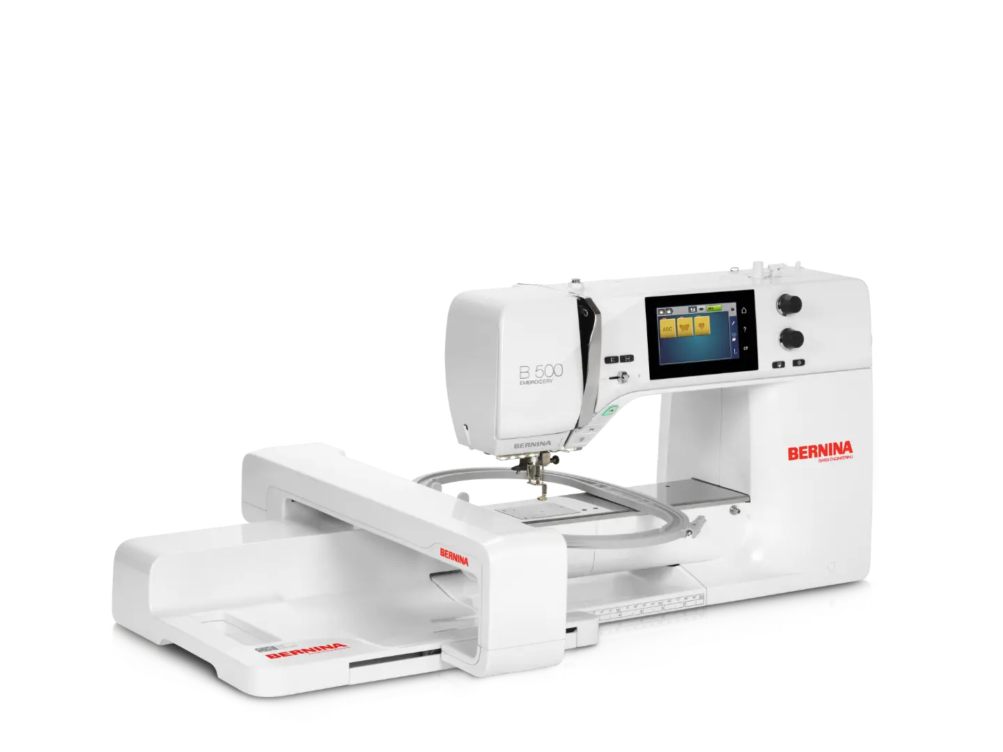 Bernina 500 – Machine à broder – vue standard – avec module broderie | Bernina Addict