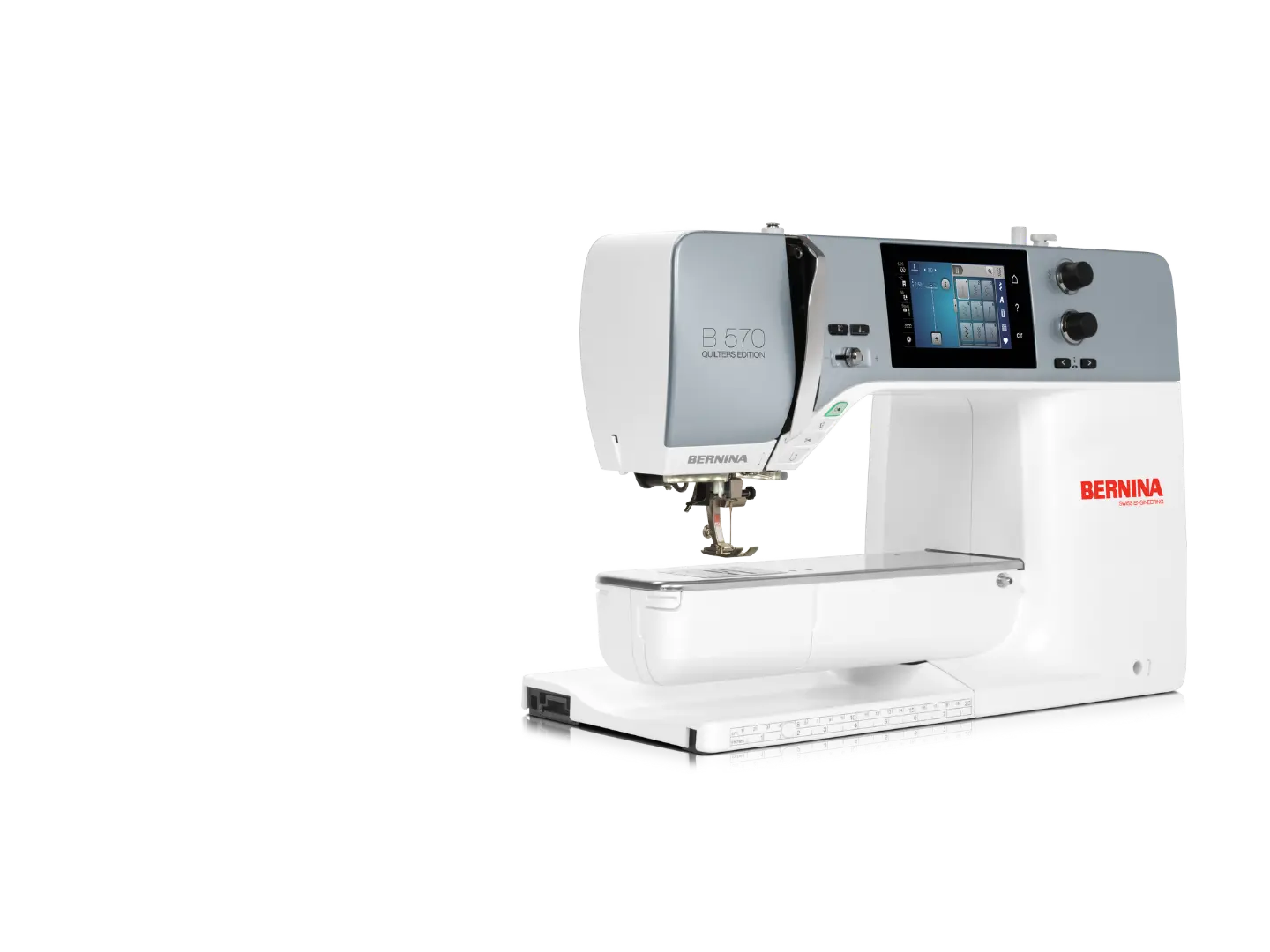 Bernina 570 QE – Machine à quilter – vue atelier | Bernina Addict