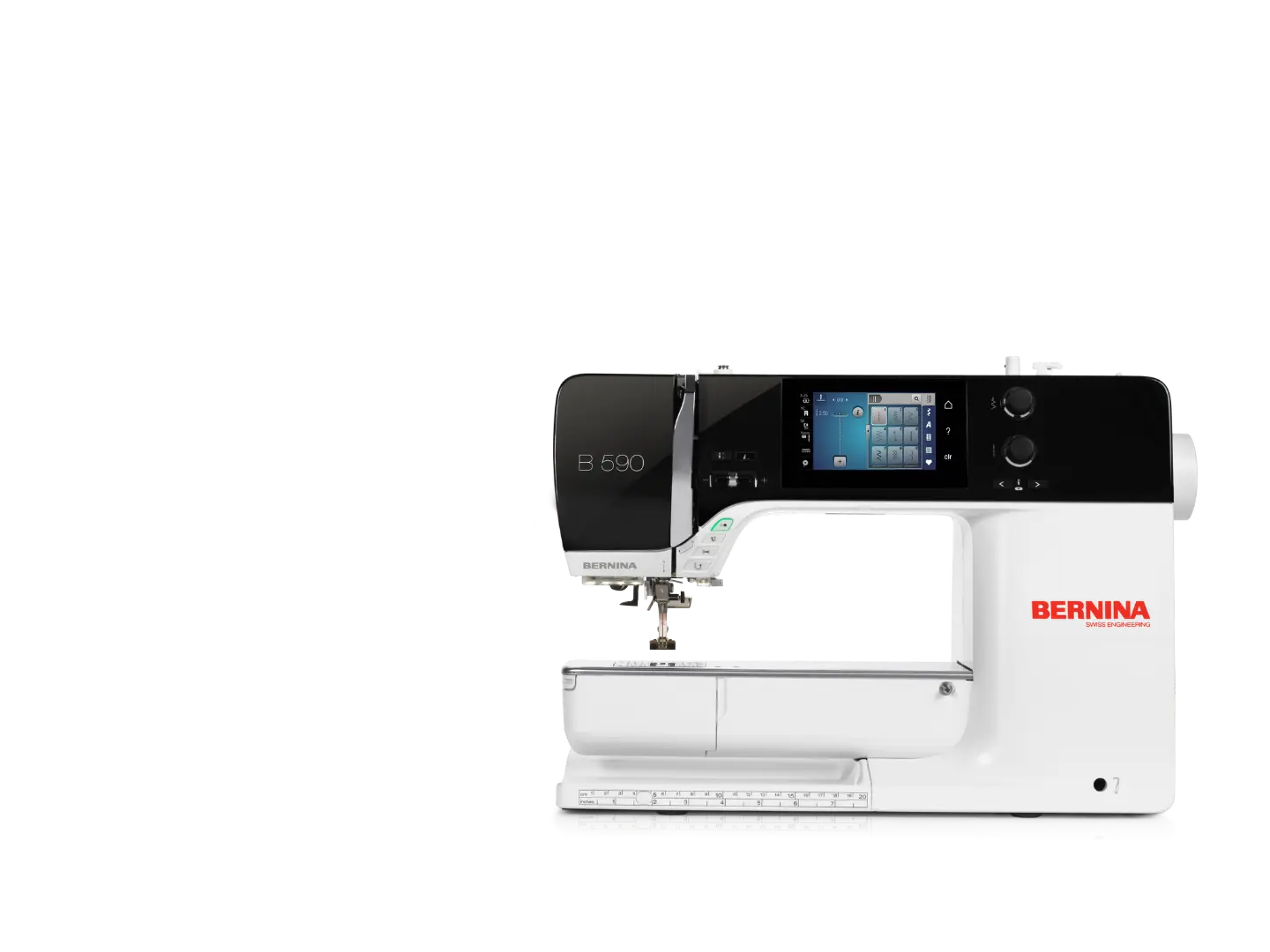 Bernina 590 – Machine à coudre – vue de face | Bernina Addict