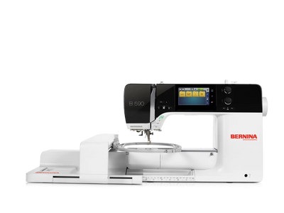 Bernina 590 – Machine à coudre – vue de face – avec module broderie | Bernina Addict