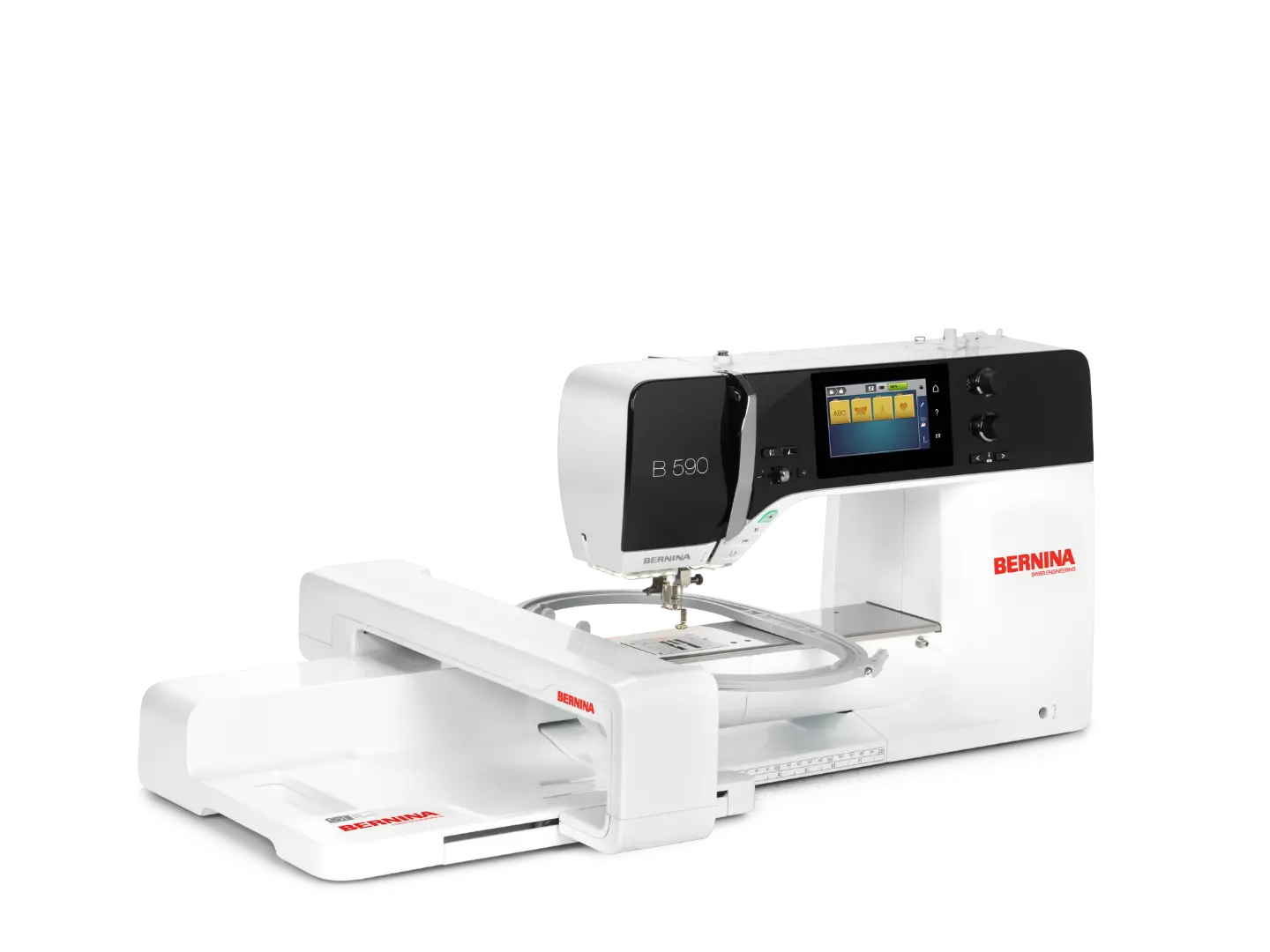 Bernina 590 – Machine à coudre – vue standard – avec module broderie | Bernina Addict