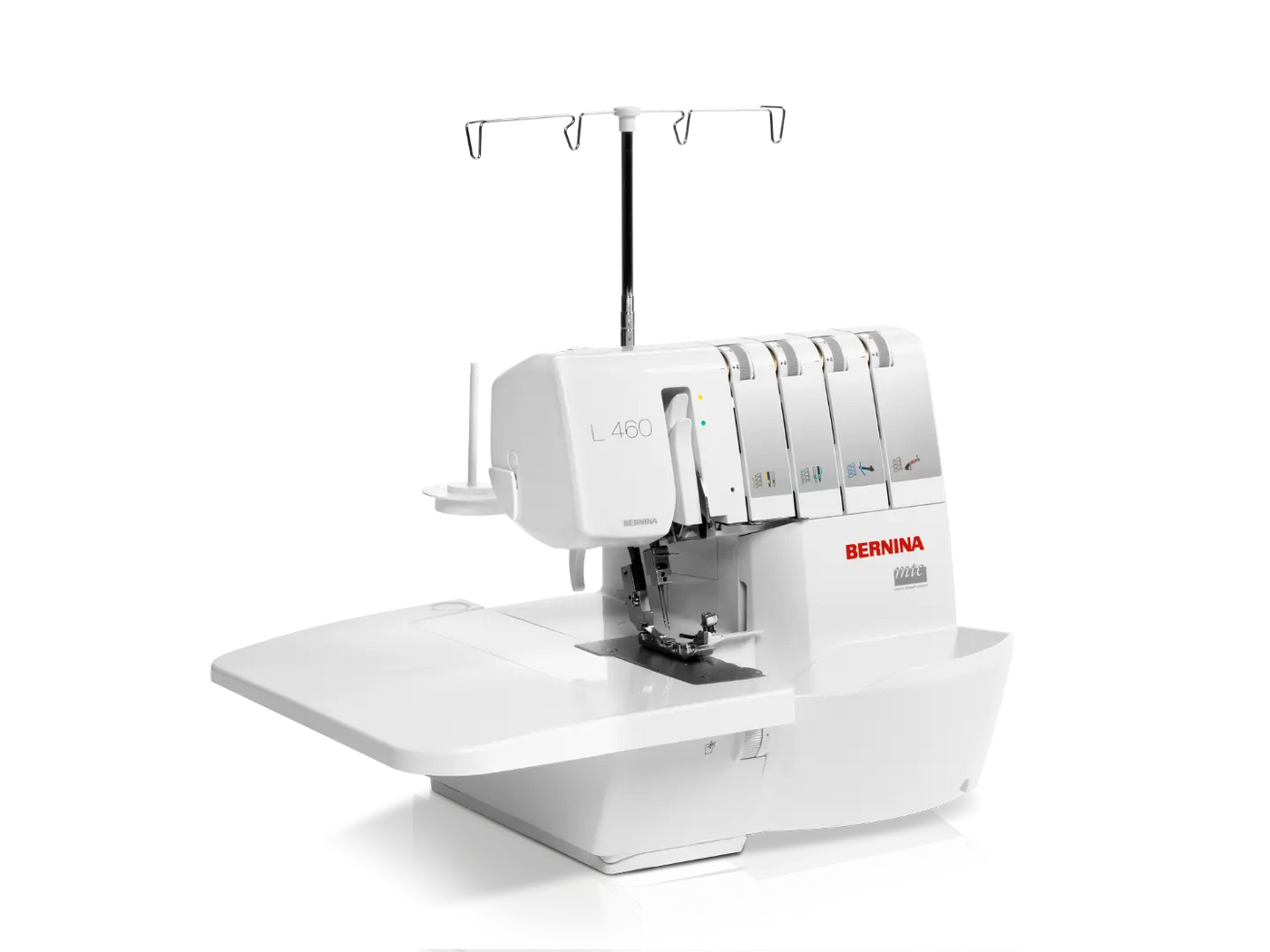BERNINA L 460 — surjeteuse avec table rallonge et système mains libres FHS