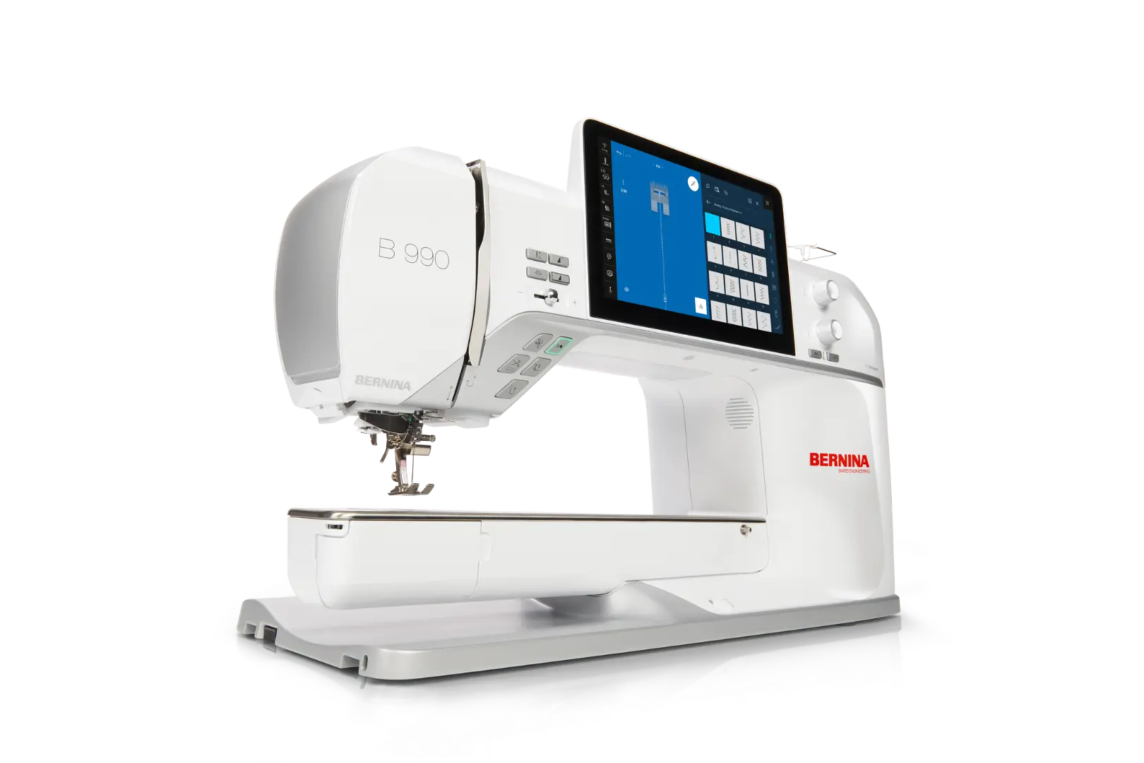 Bernina 990 – Machine à coudre et broder – vue dynamique | Bernina Addict