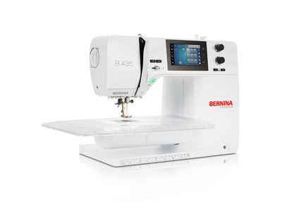 Bernina 435 – Machine à coudre – vue atelier – avec table rallonge | Bernina Addict