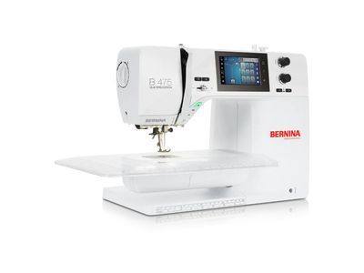 Bernina 475 QE – Machine à quilter – vue atelier – avec table rallonge | Bernina Addict