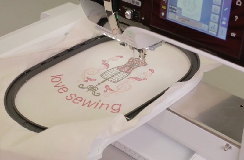 Projet couture et broderie réalisé avec la BERNINA Série 5