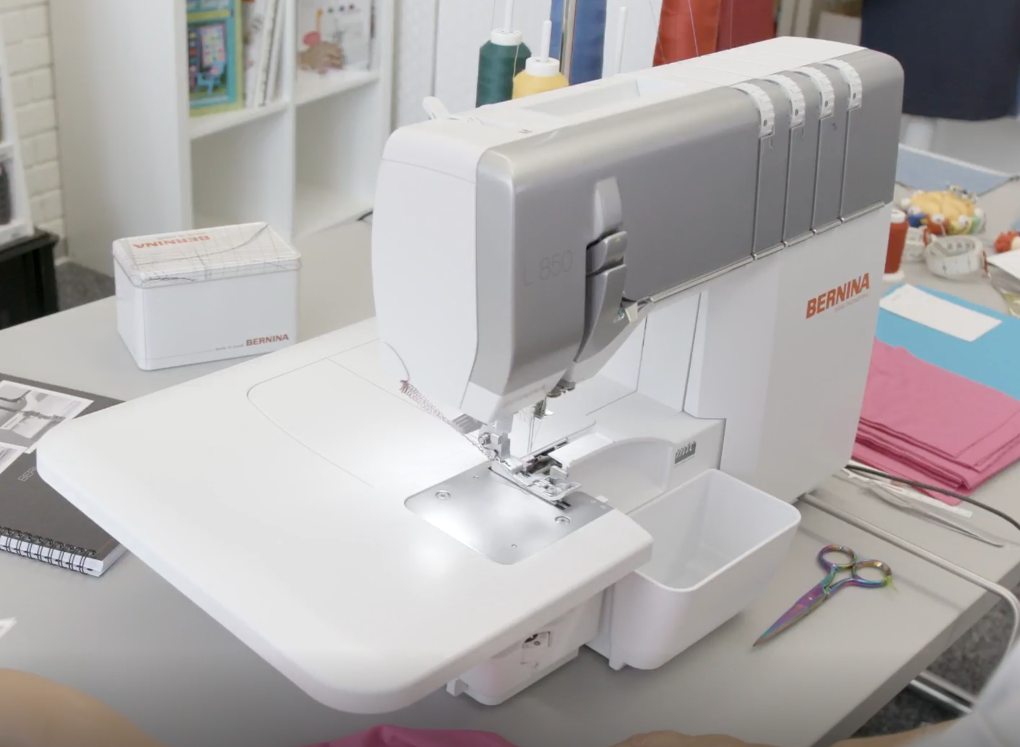 Interface BERNINA L 850 – paramètres point de recouvrement Série L