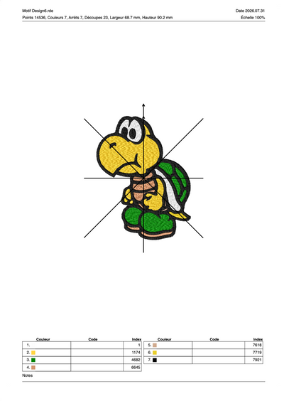 Super Mario 11 — Fichier broderie à télécharger | Compatible BERNINA BERNINA ADDICT