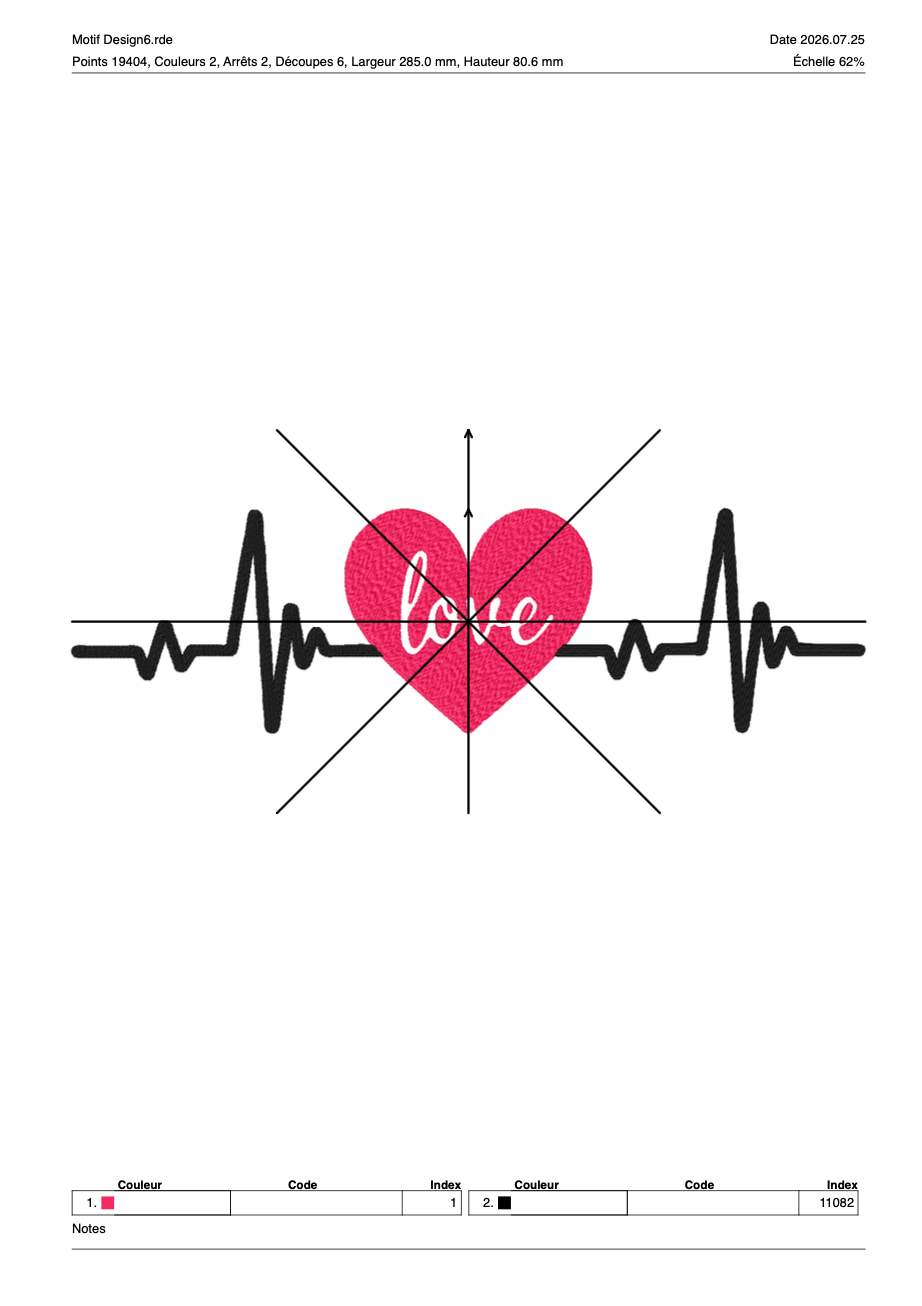 Saint Valentin 6 — Fichier broderie à télécharger | Compatible BERNINA BERNINA ADDICT
