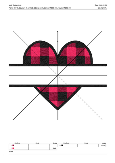 Saint Valentin 8 — Fichier broderie à télécharger | Compatible BERNINA