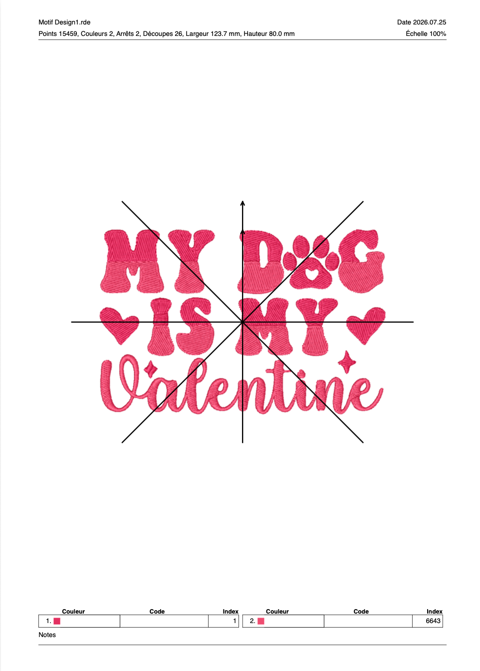 Saint Valentin 15 — Fichier broderie à télécharger | Compatible BERNINA