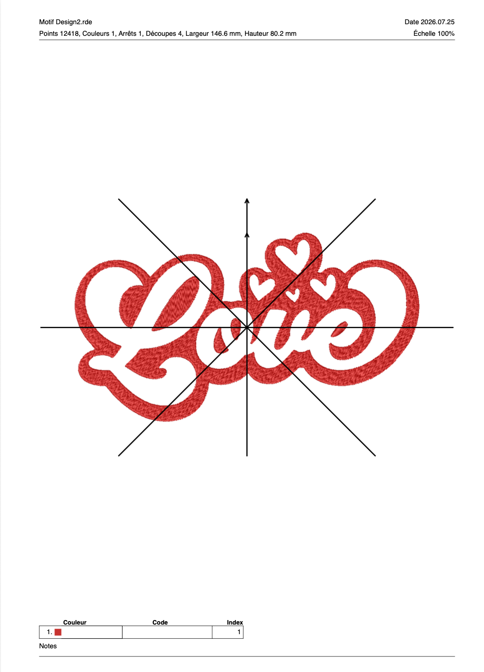 Saint Valentin 16 — Fichier broderie à télécharger | Compatible BERNINA