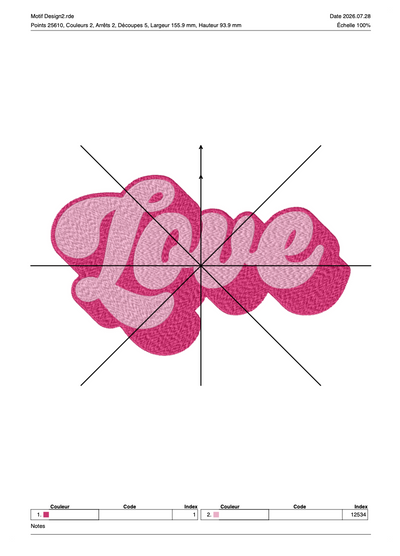 Saint Valentin 19 — Fichier broderie à télécharger | Compatible BERNINA BERNINA ADDICT