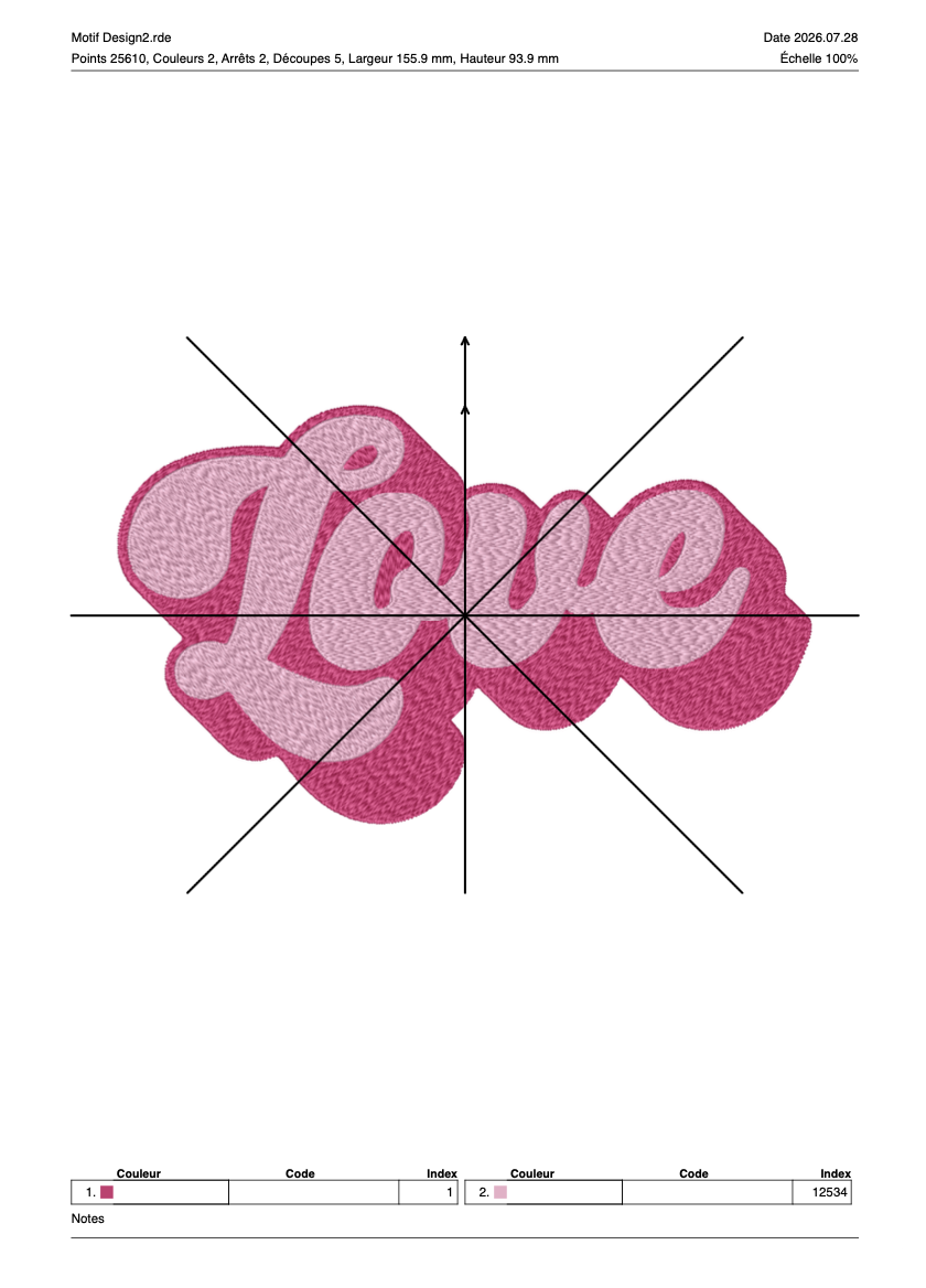 Saint Valentin 19 — Fichier broderie à télécharger | Compatible BERNINA BERNINA ADDICT