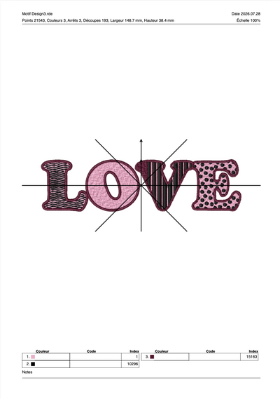 Saint Valentin 20 — Fichier broderie à télécharger | Compatible BERNINA BERNINA ADDICT
