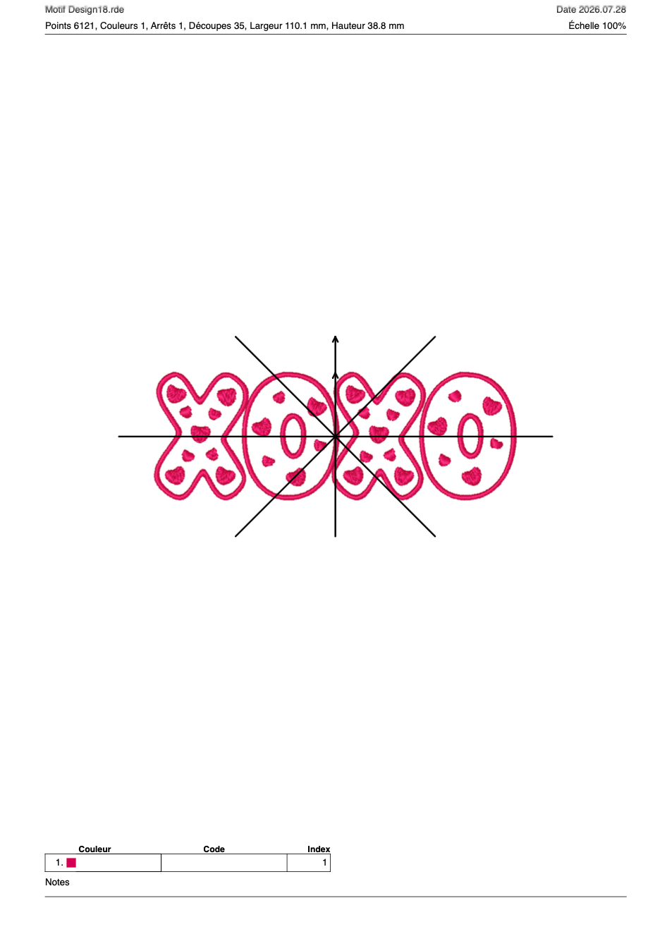 Saint Valentin 34 — Fichier broderie à télécharger | Compatible BERNINA