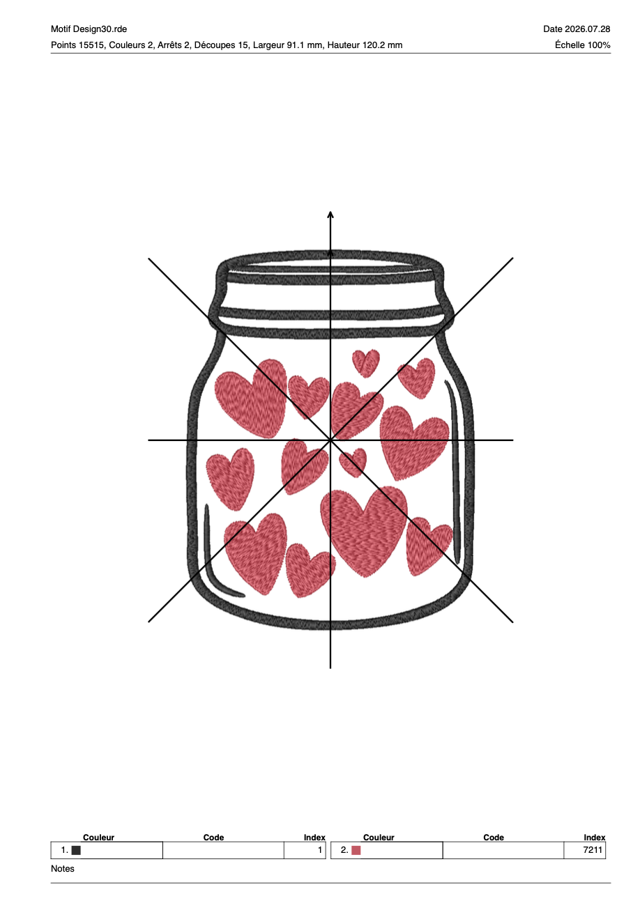 Saint Valentin 45 — Fichier broderie à télécharger | Compatible BERNINA BERNINA ADDICT