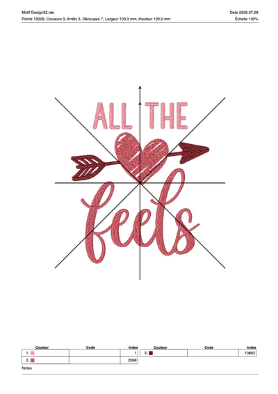 Saint Valentin 47 — Fichier broderie à télécharger | Compatible BERNINA