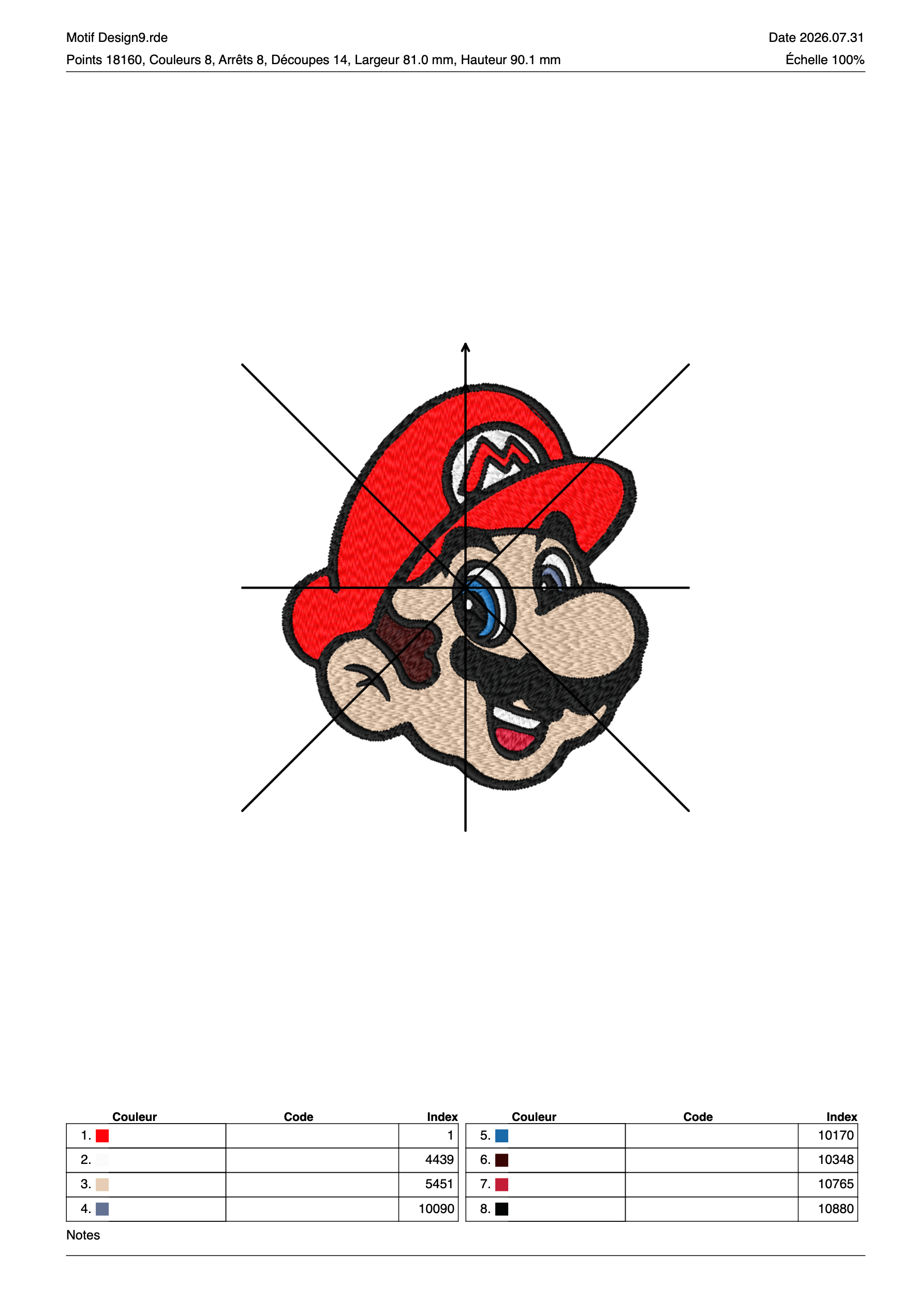Super Mario 14 — Fichier broderie à télécharger | Compatible BERNINA BERNINA ADDICT