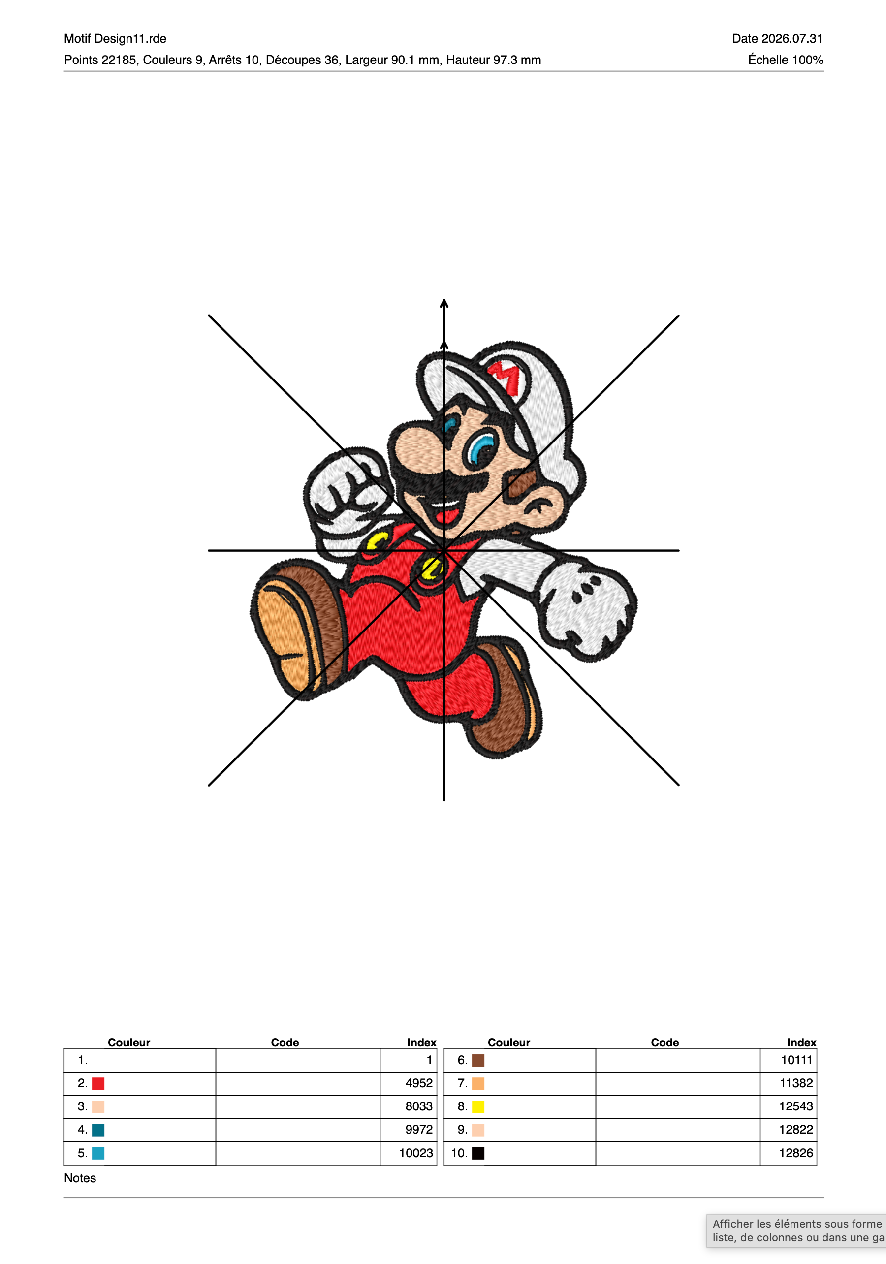Super Mario 16 — Fichier broderie à télécharger | Compatible BERNINA BERNINA ADDICT