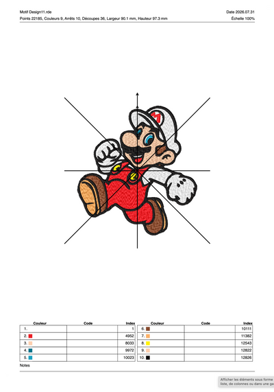 Super Mario 16 — Fichier broderie à télécharger | Compatible BERNINA BERNINA ADDICT