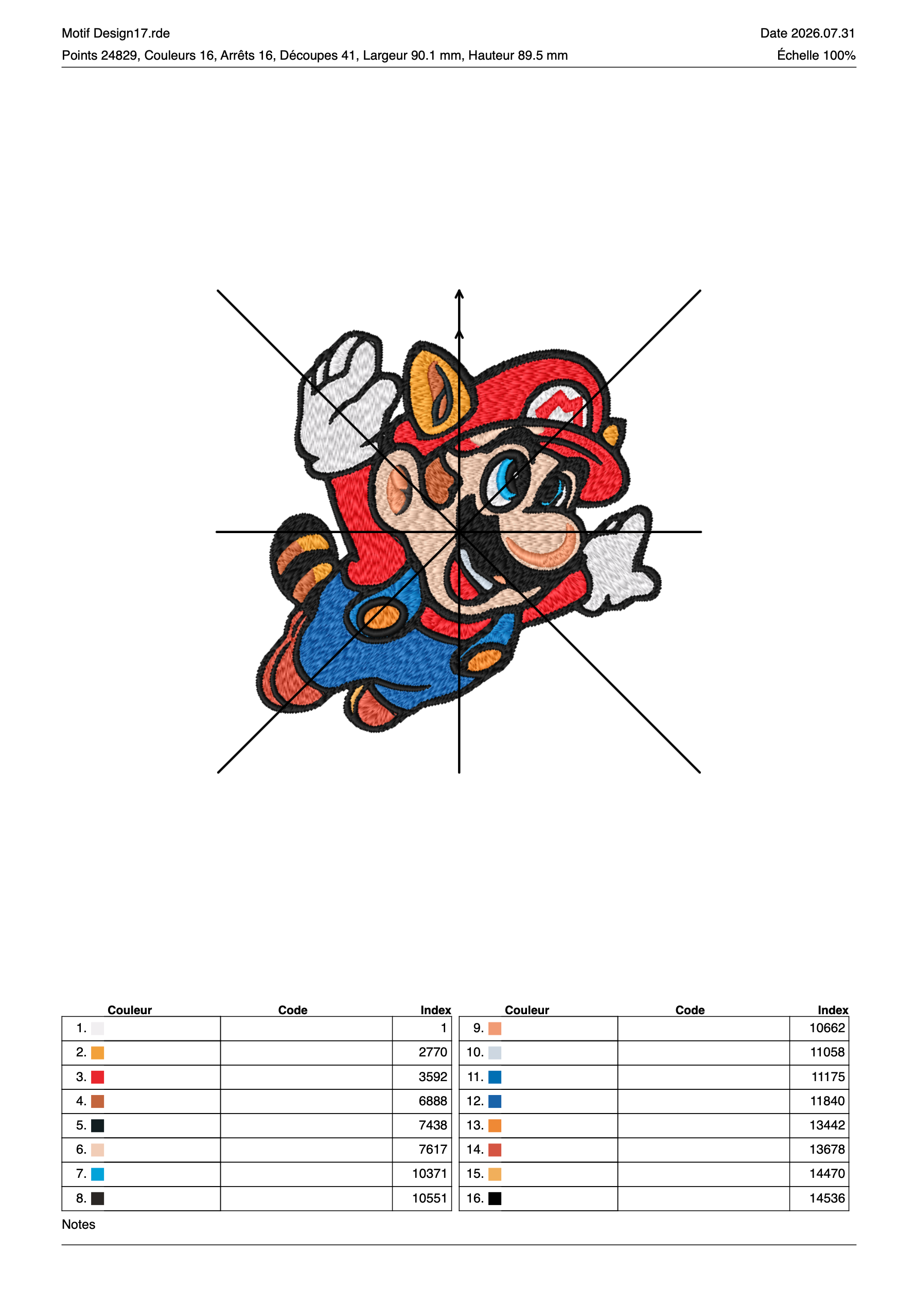 Super Mario 22 — Fichier broderie à télécharger | Compatible BERNINA BERNINA ADDICT