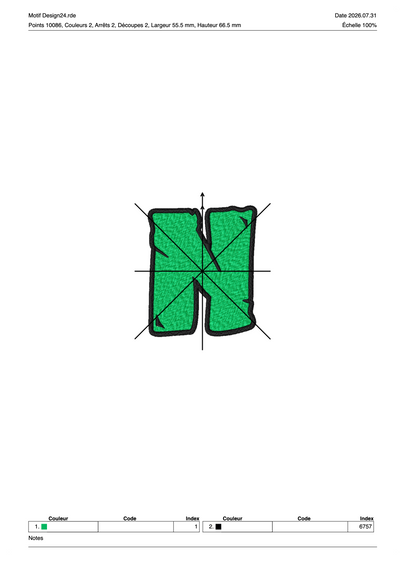 Tortue Ninja N — Fichier broderie à télécharger | Compatible BERNINA BERNINA ADDICT