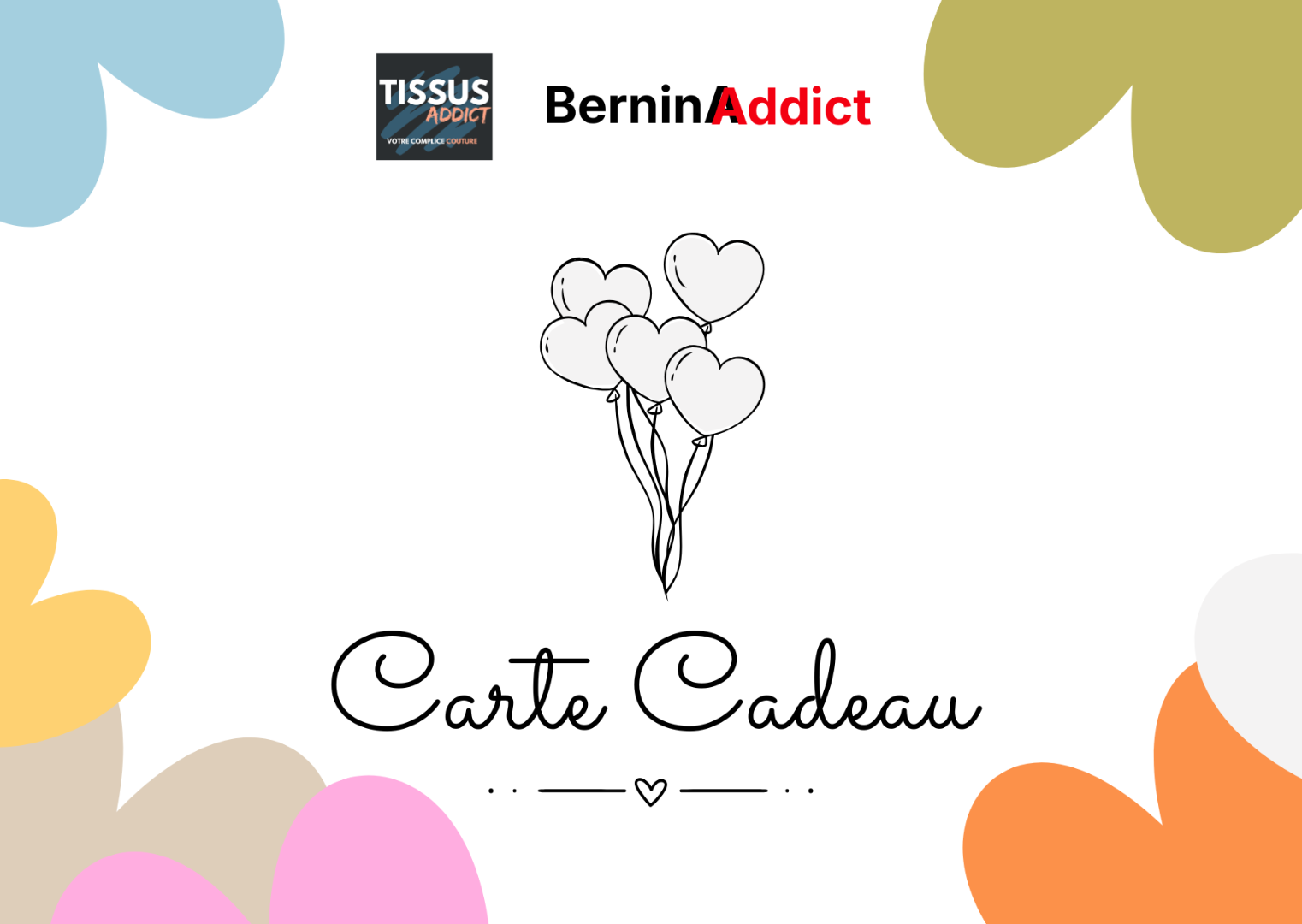 Carte cadeau BERNINA Addict & Tissus Addict Berninaaddict