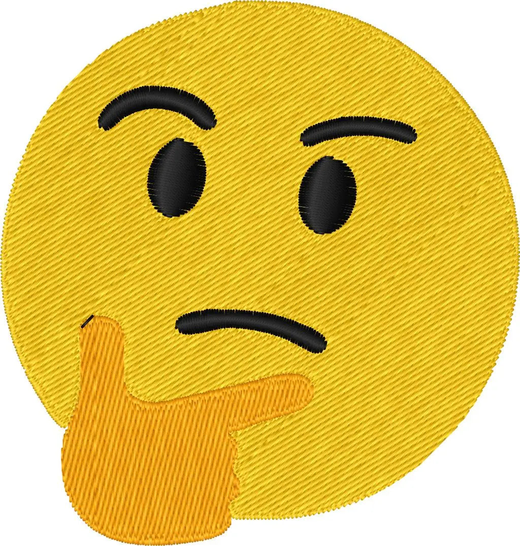 Emoji réflexion — Fichier broderie à télécharger | Compatible BERNINA BERNINA ADDICT