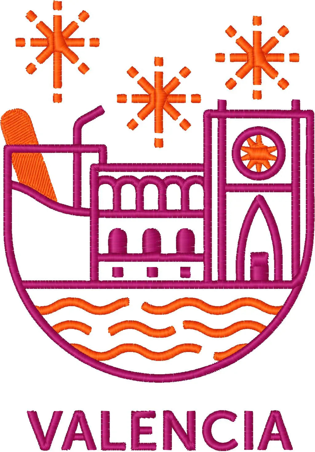 Valencia — Fichier broderie à télécharger | Compatible BERNINA - Berninaddict